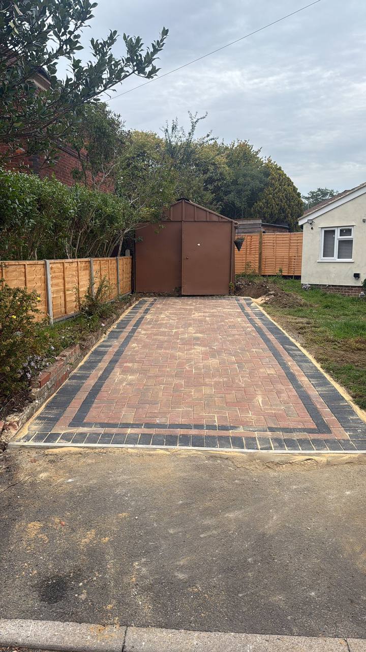 Finished Block Paved Driveway