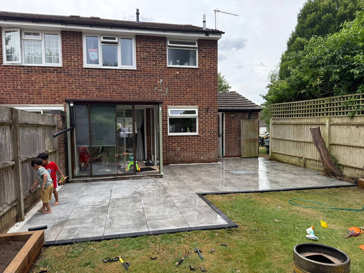 Patio & Fence Combination